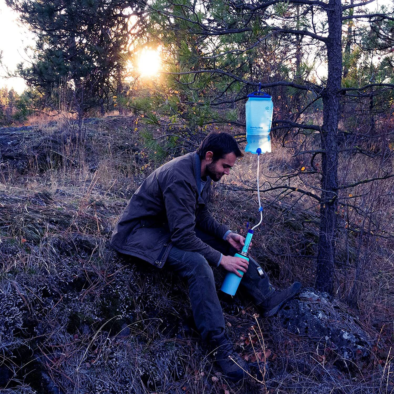 Gravity Water Filter Straw, Camping Water Filtration System|Water Purifier Straw