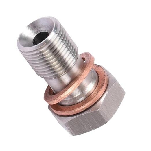 Metric Stainless Steel Single Banjo Bolt, M10 x 1.0 Vehicle Metric Hex Brake