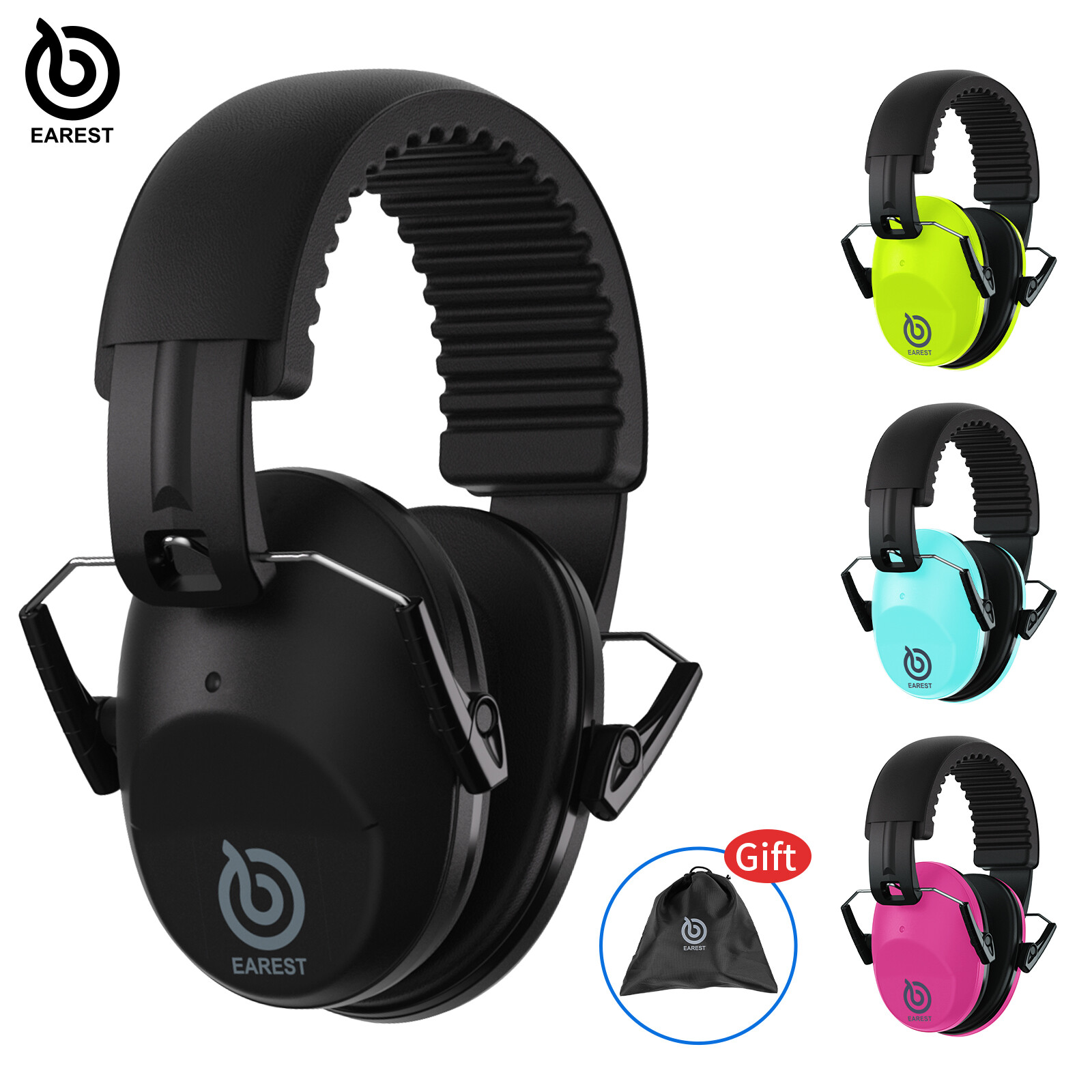 EAREST Protection Ear Muffs Hearing Noise Reduction For Gun Shooting Range