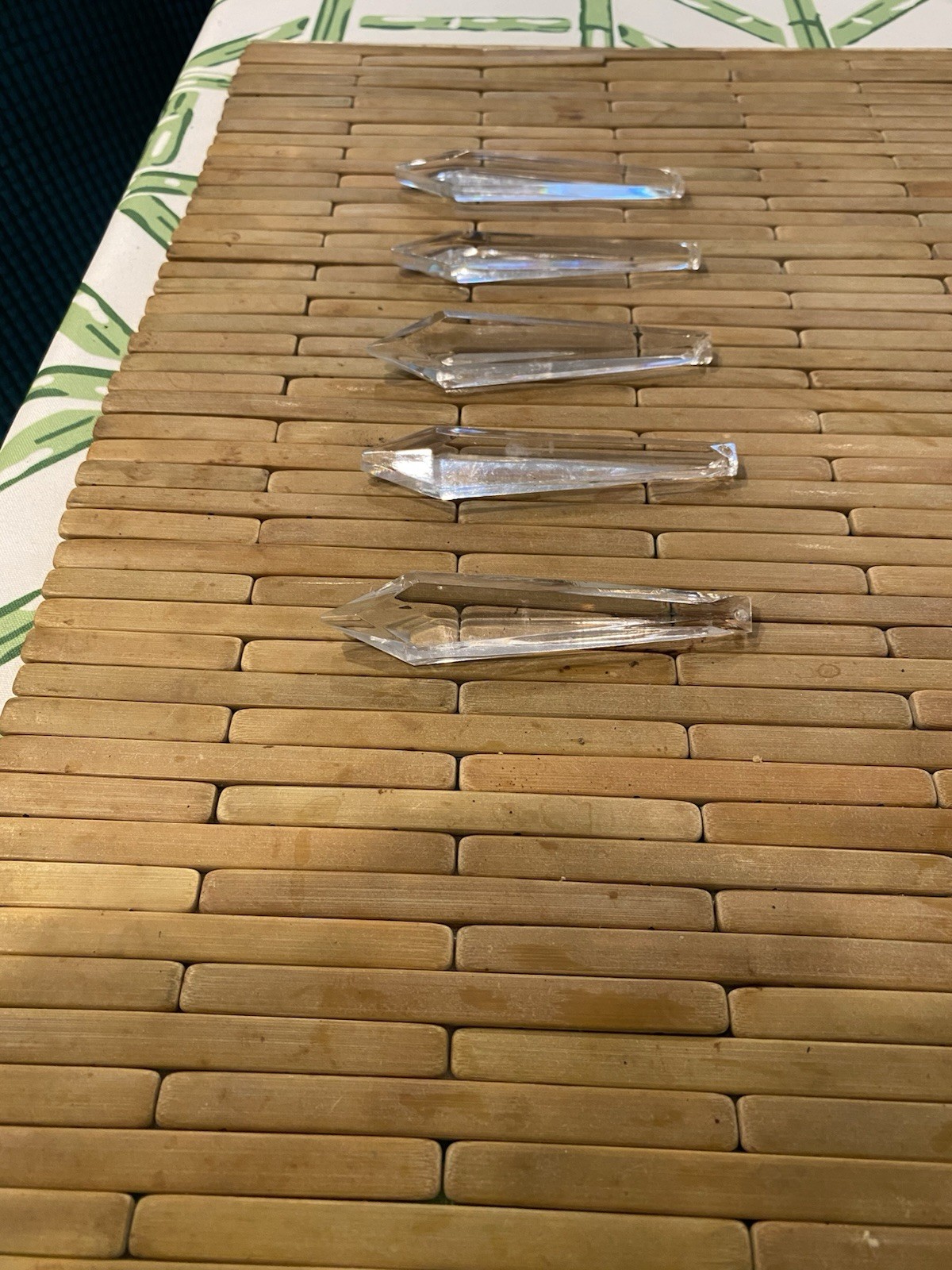 5 Waterford Crystal PRISMS, 4 inch in length