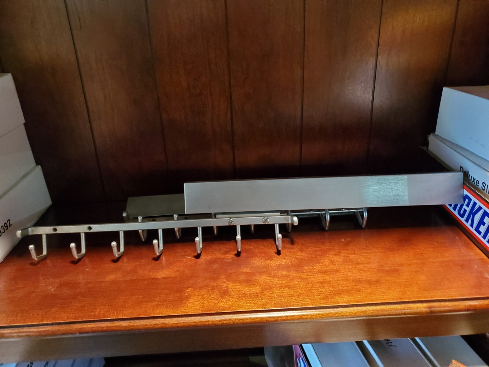 Sidelines 14" Deluxe Belt Rack Satin Chrome 2409. Combined Shipping Available