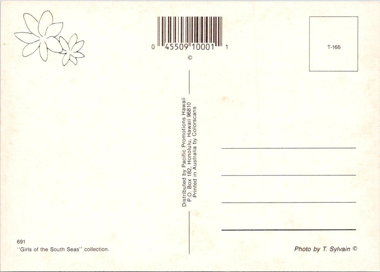 HI, Hawaii NUDE POLYNESIAN BEAUTY Girls Of The South Seas 4X6 Risque Postcard