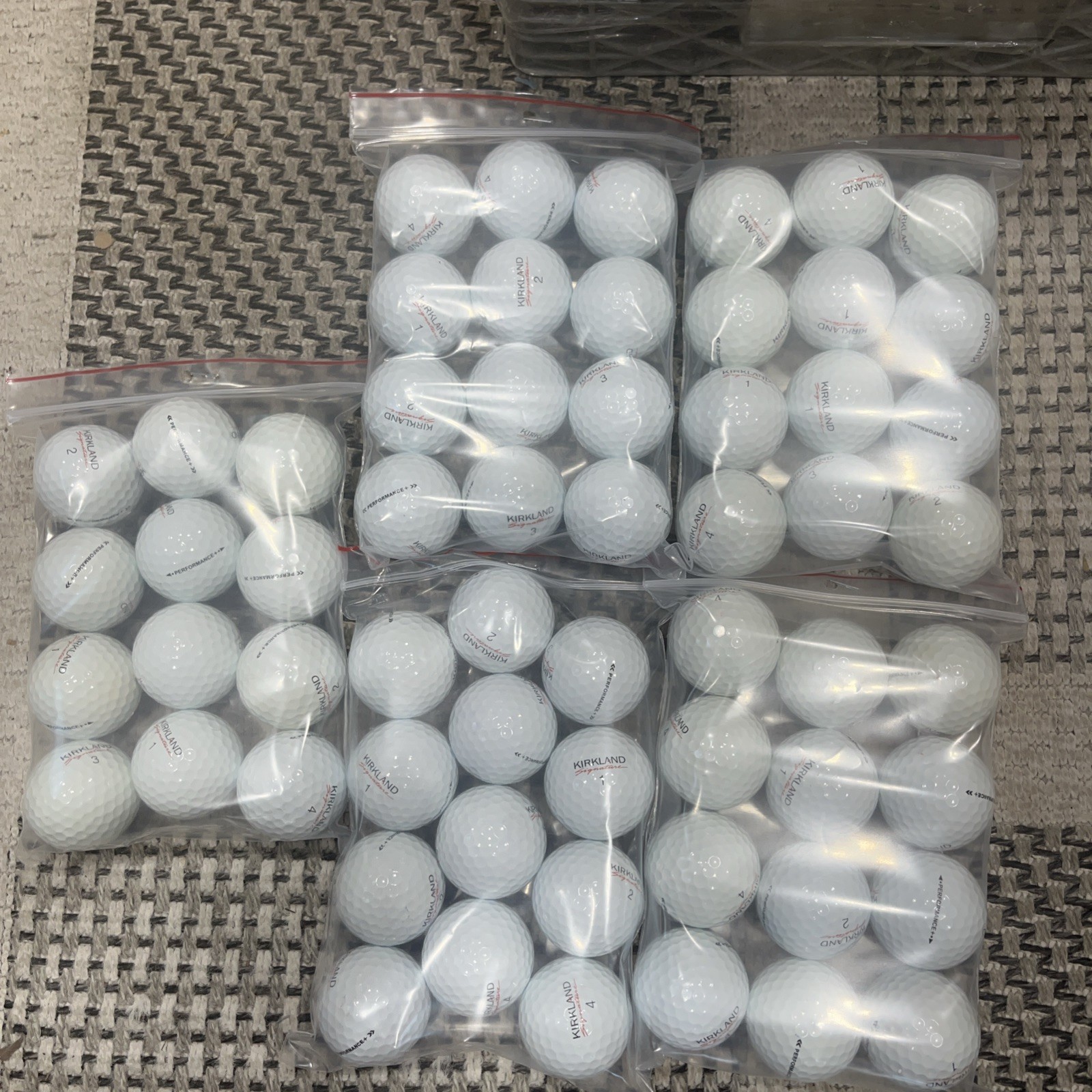 5 DOZEN 5A KIRKLAND PERFORMANCE (MINT) GOLF BALLS