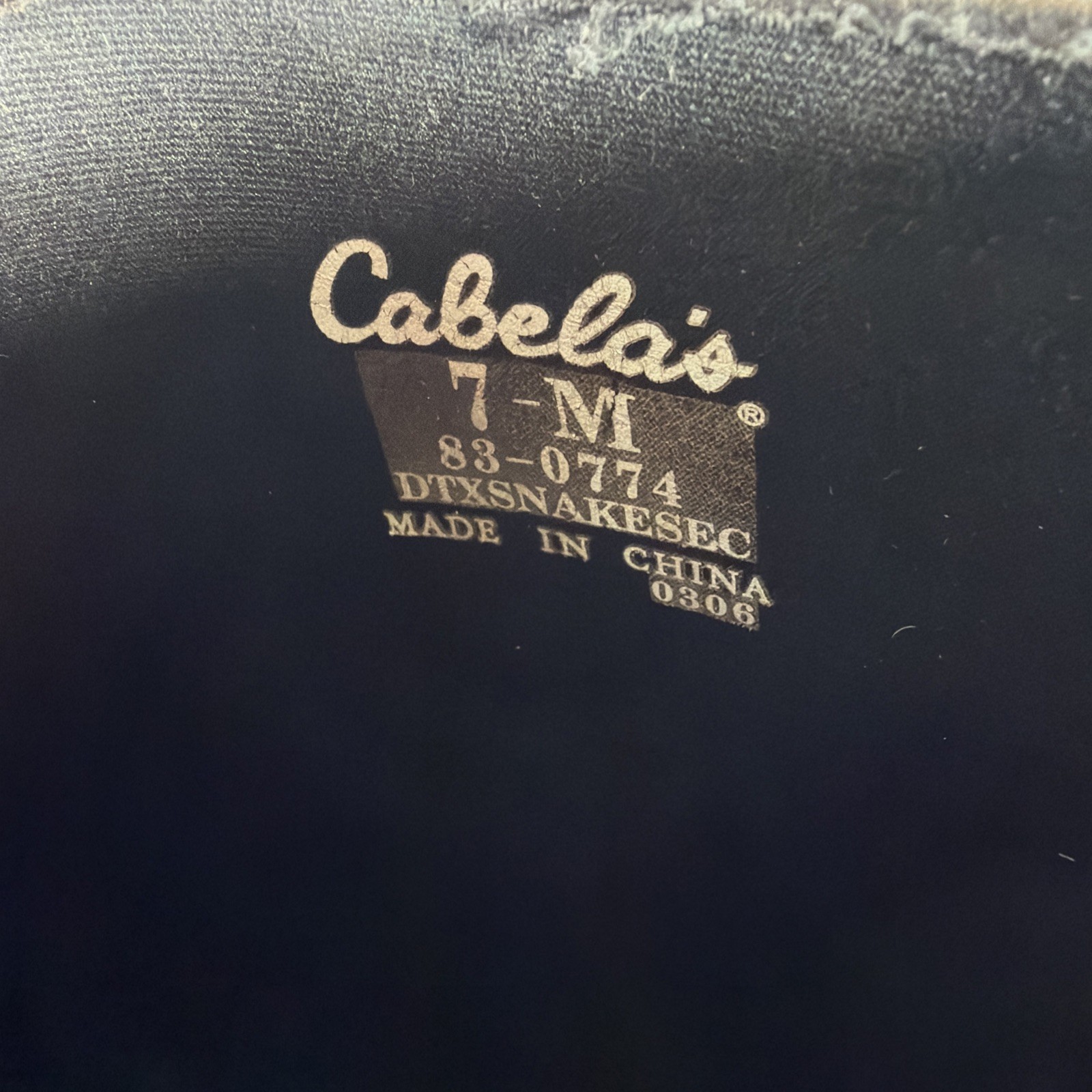 Cabela's Rubber Hunting Snake Proof Muck Boots Camo Mens 7 M Waterproof 83-0774