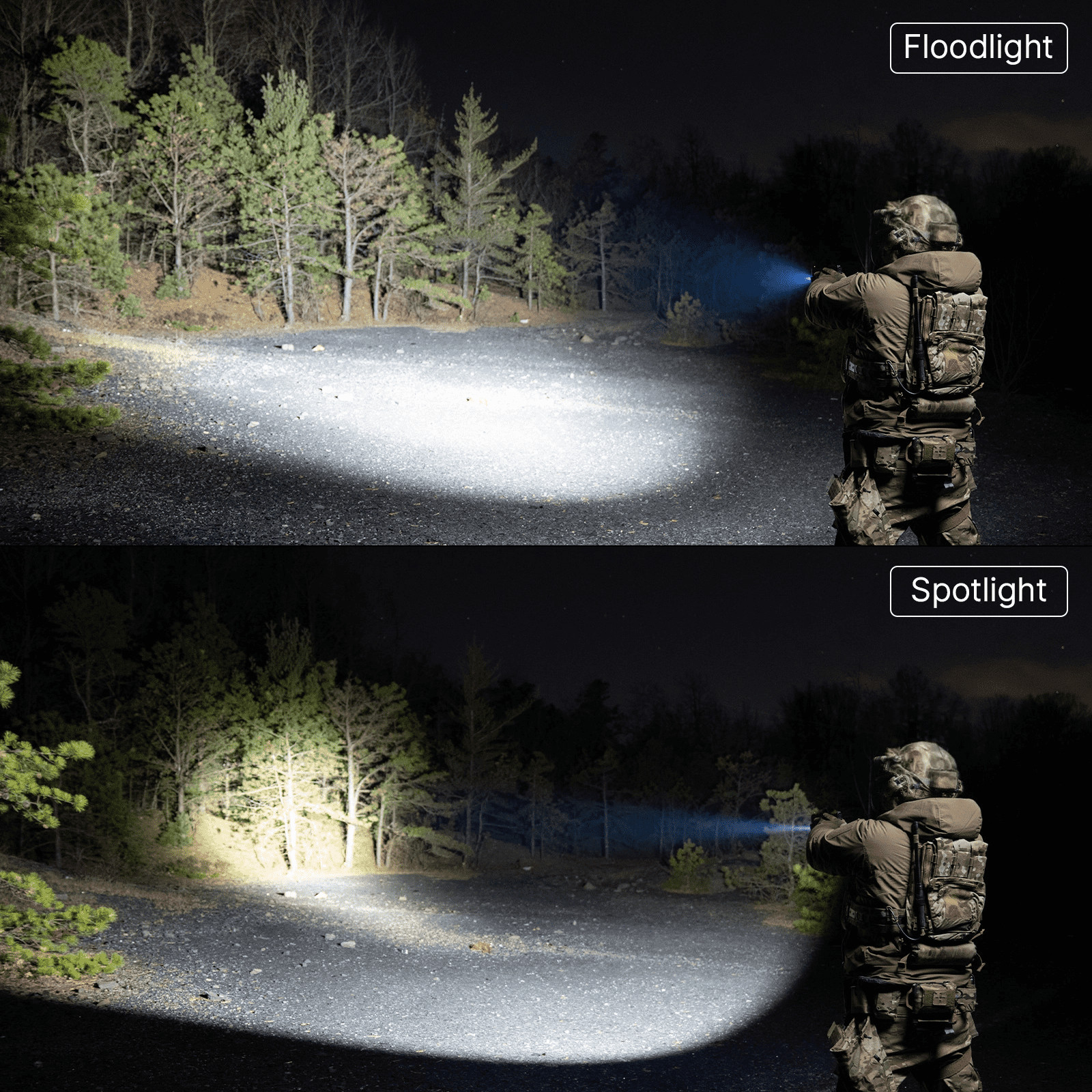 Olight PL X Tactical Light Matte Black Dual Beam Flashlight