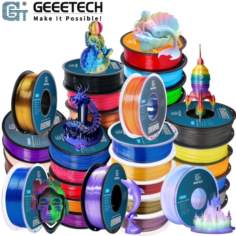 【Buy 6 Get 4 Free!Add 10】GEEETECH 3D Printer Filament PLA /ABS+/PETG/TPU 1KG