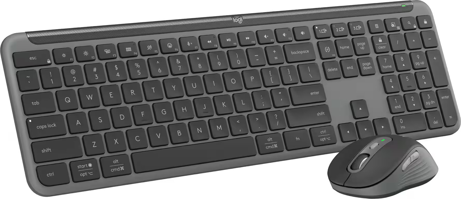 Logitech - MK955 Signature Slim Wireless Keyboard and Mouse Combo - 920-012425