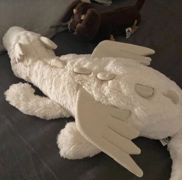 Jellycat SNOW DRAGON Soft Plush Toy