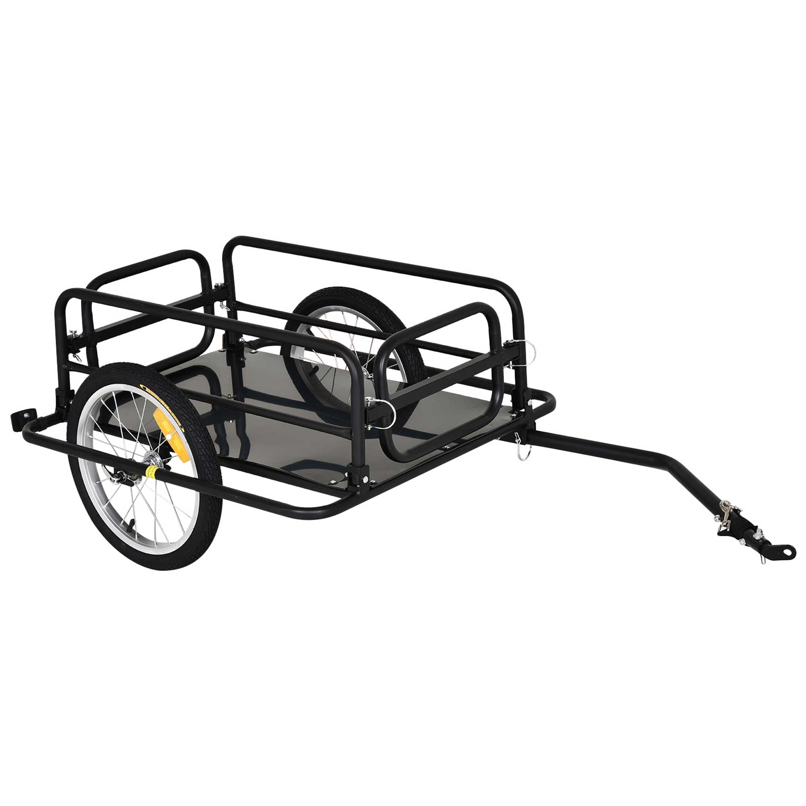 Foldable Steel Frame Bicycle Cargo Trailer Luggage Cart Carrier 88lb Hauler