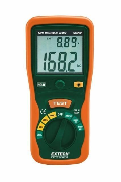 Extech 382252 - Earth Ground Resistance Tester Kit
