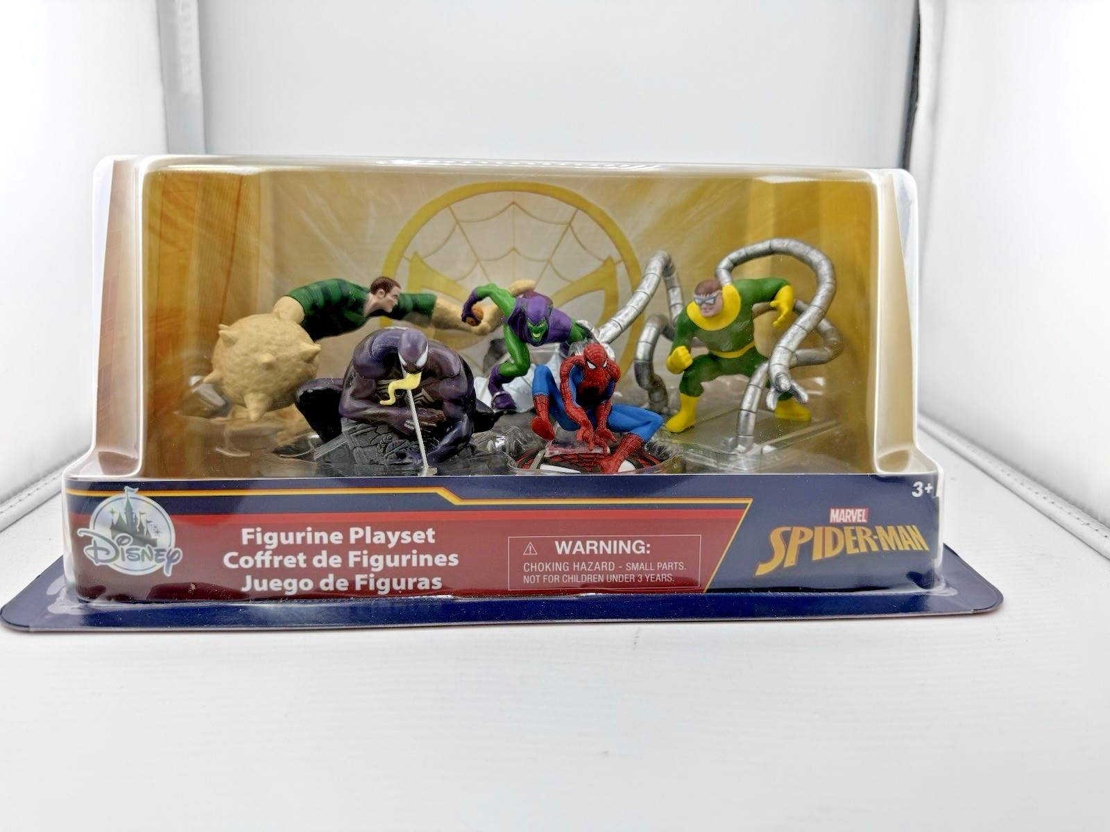 Marvel Spider-Man Figurine Playset Disney Store 5 Character Set NIB