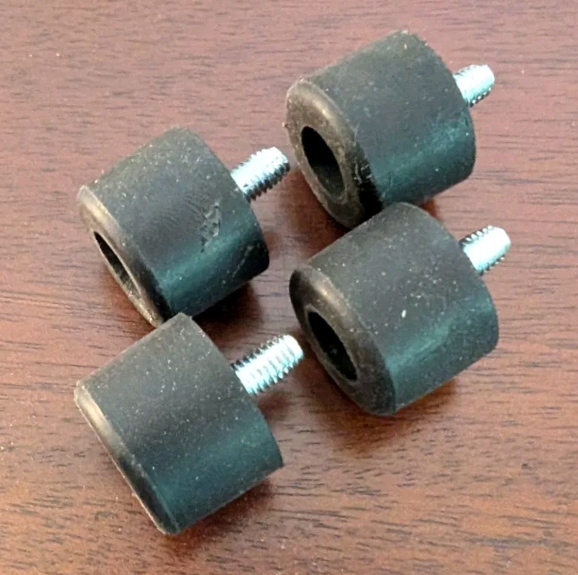 New Improved Bench Grinder Rubber Feet With Hardware Set of 4EA