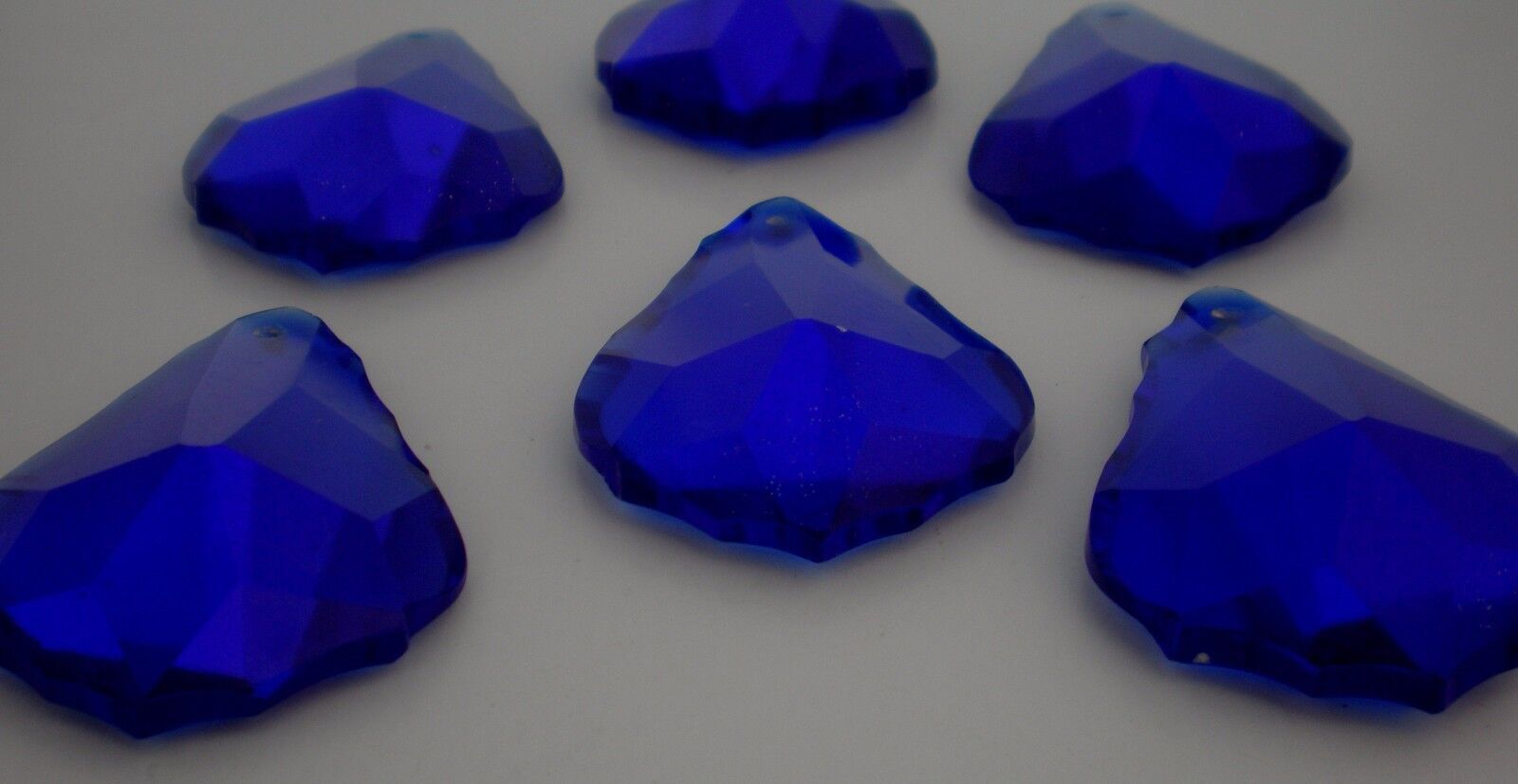 JAWDROPPING COBALT BLUE FRENCH CHANDELIER PRISMS BEADS C-39