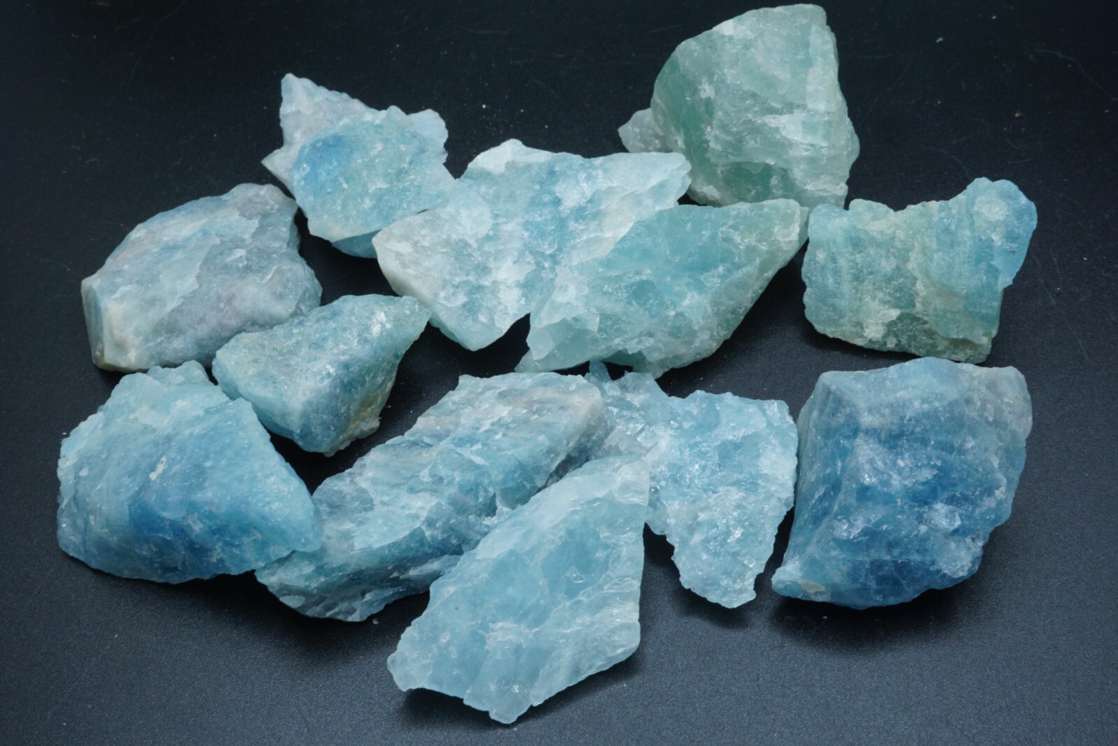 Aquamarine Collection 1/4 Lb Natural Blue Crystal 1st Quality Specimen Gemstones