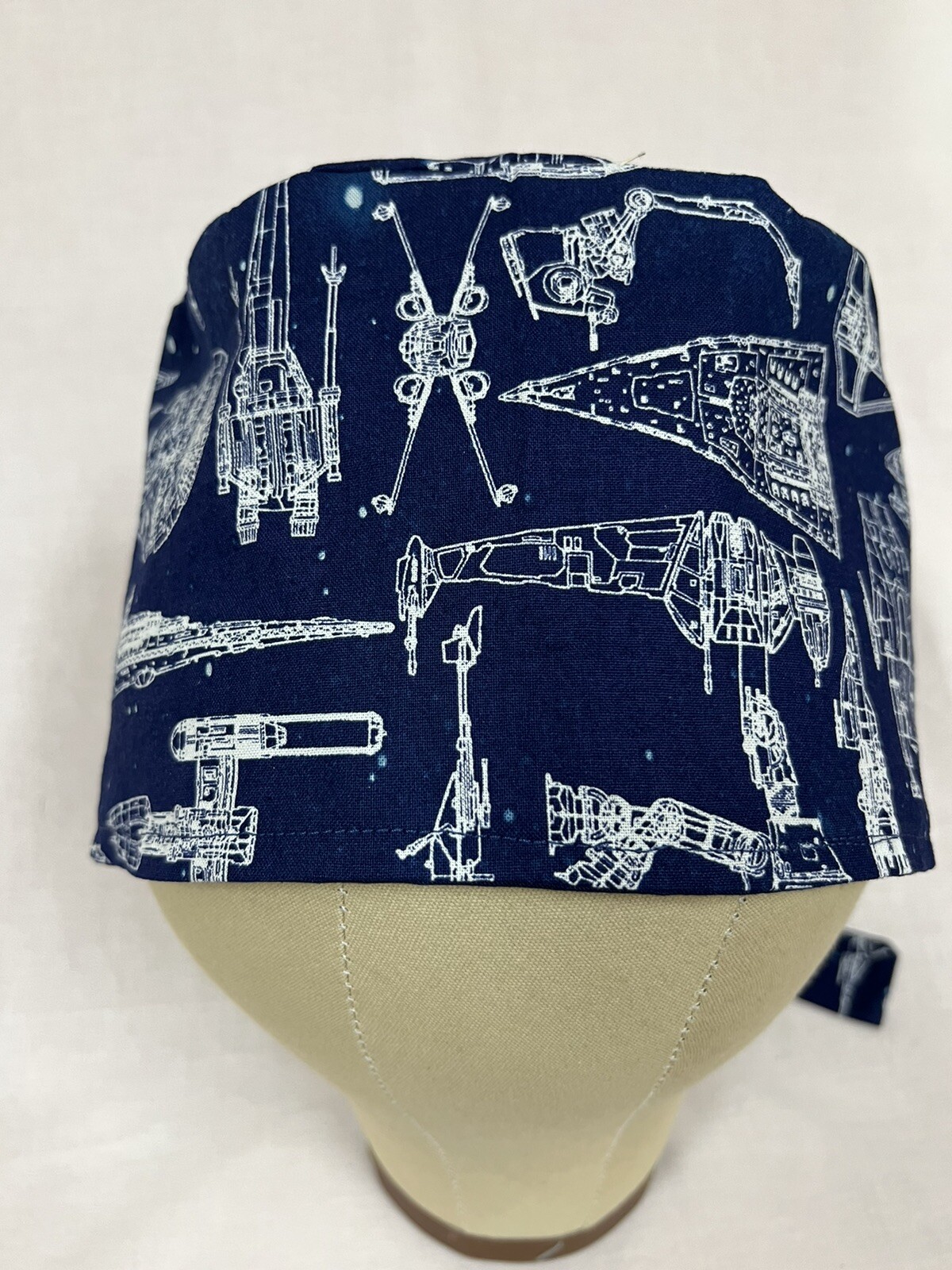 Men/Women Surgical Scrub Cap Lined STAR WARS Galaxy Blue Cool Cap