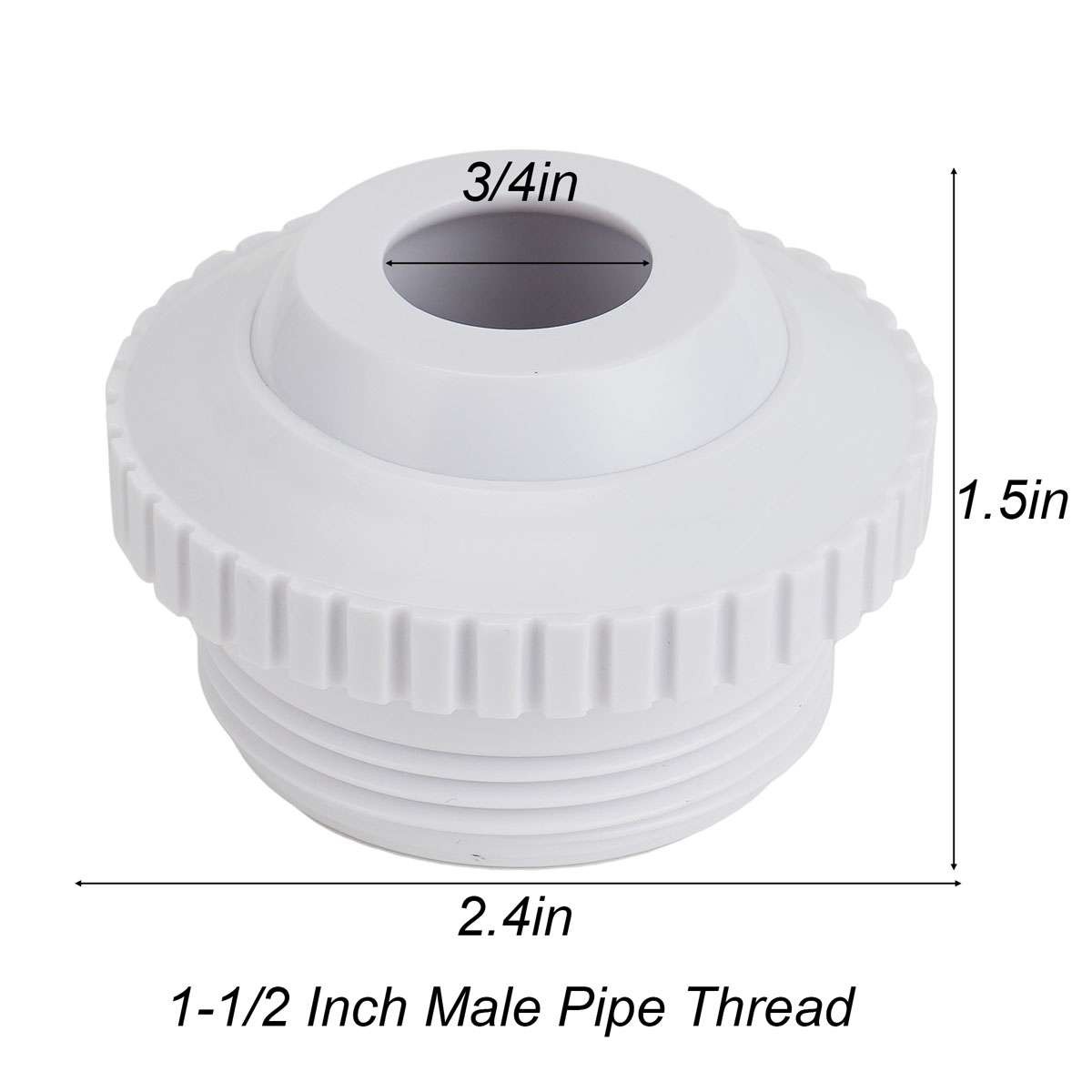Pool Directional Jet Nozzles, 3/4 Inch Adjustable Flow Eyeball Inlet Jet