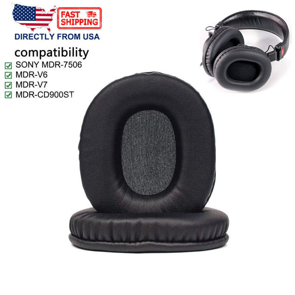 4X Replacement Ear Pads Cushion For Sony MDR-7506 MDR-V6 MDR-CD 900ST Headphones