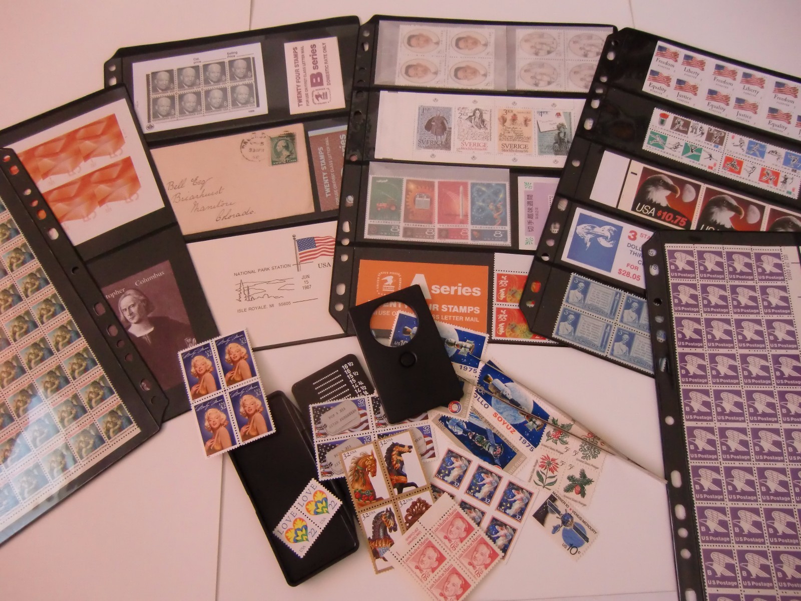 **ANCHOR 25 Stock Pages 2S (2-rows)- Stock Sheets/ Black sheets .FREE SHIPPING.