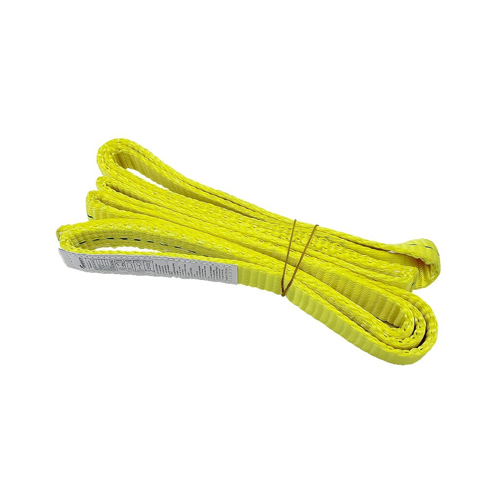 Indusafe 1" x 3' Polyester Lifting Slings Strap, Twist Eye Web Slings 1600LBS