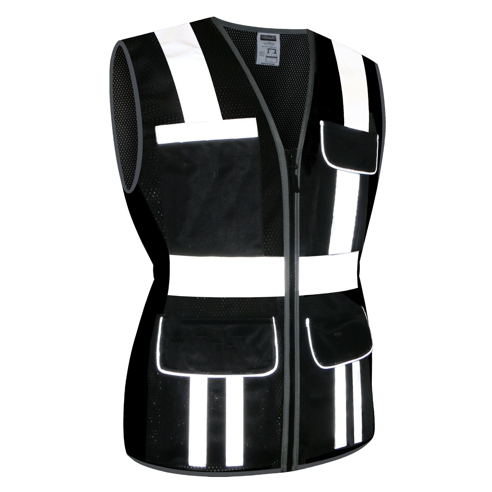 High Visibility Women Safety Vest Reflective Breathable Mesh Work Vest For Lady