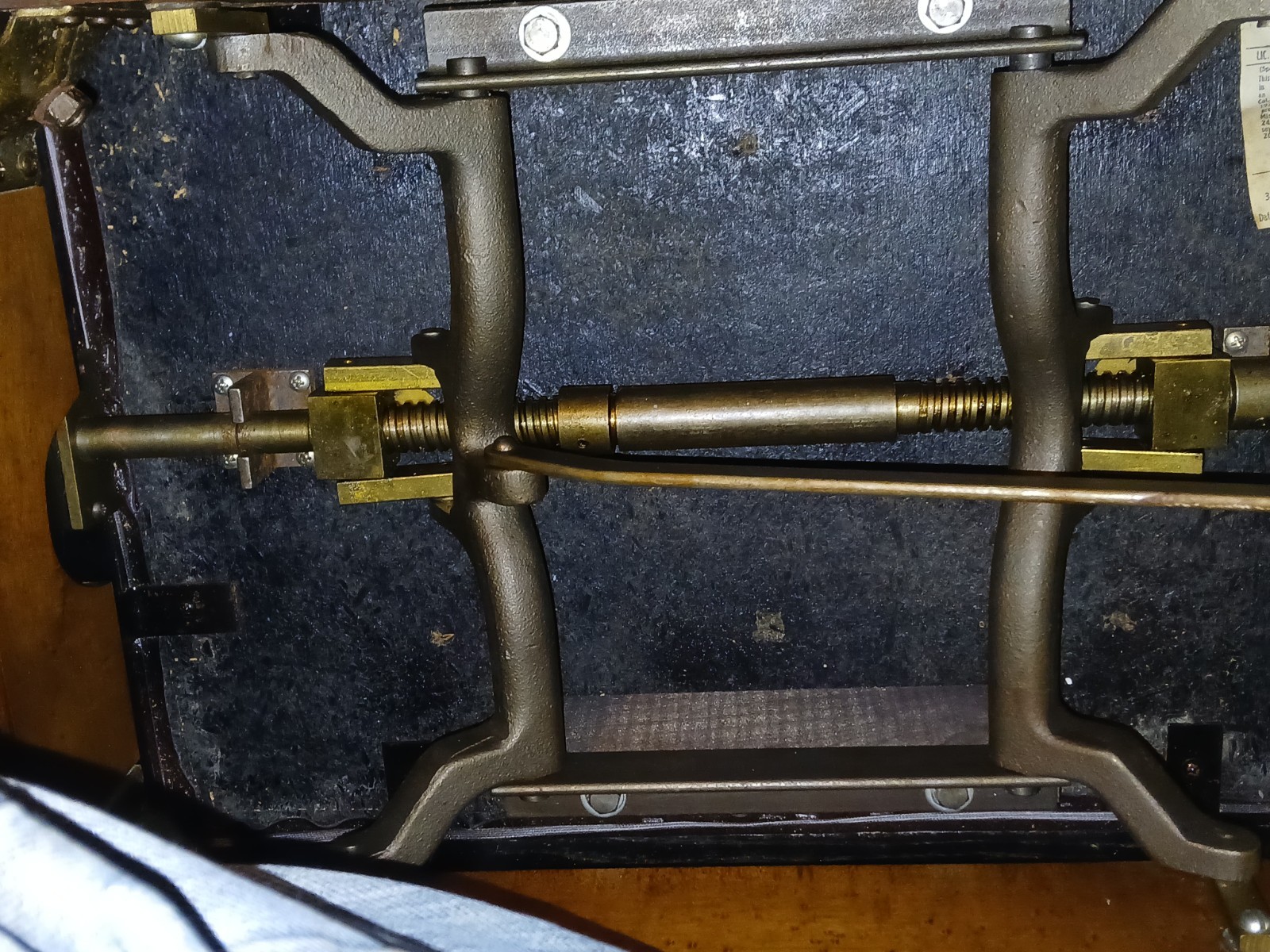 Vintage Piano Adjustable Leather Bench made in Germany free shipping