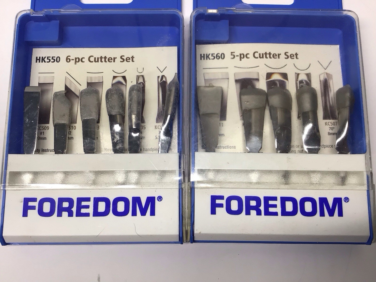 4 Foredom Cutter Sets