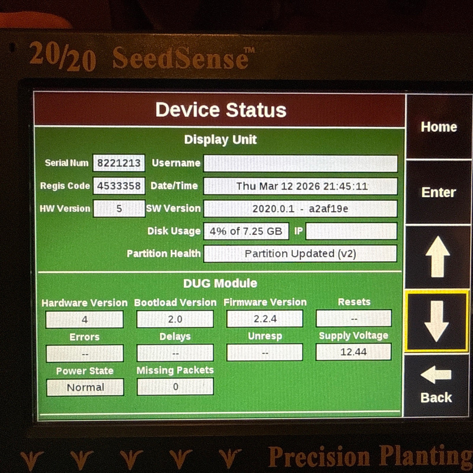 Precision Planting 20/20 Gen 2 with RowFlow (P/N: 725801)