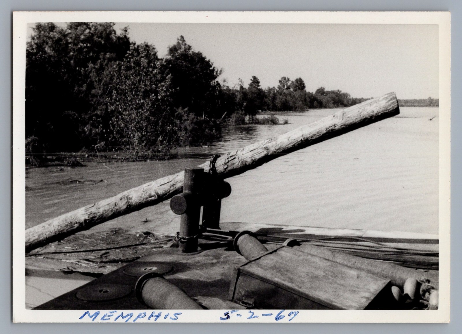 1967 Gulf Oil & Gas Vintage 4.25 x 3" Photo Pipeline Memphis, Tennessee  9383