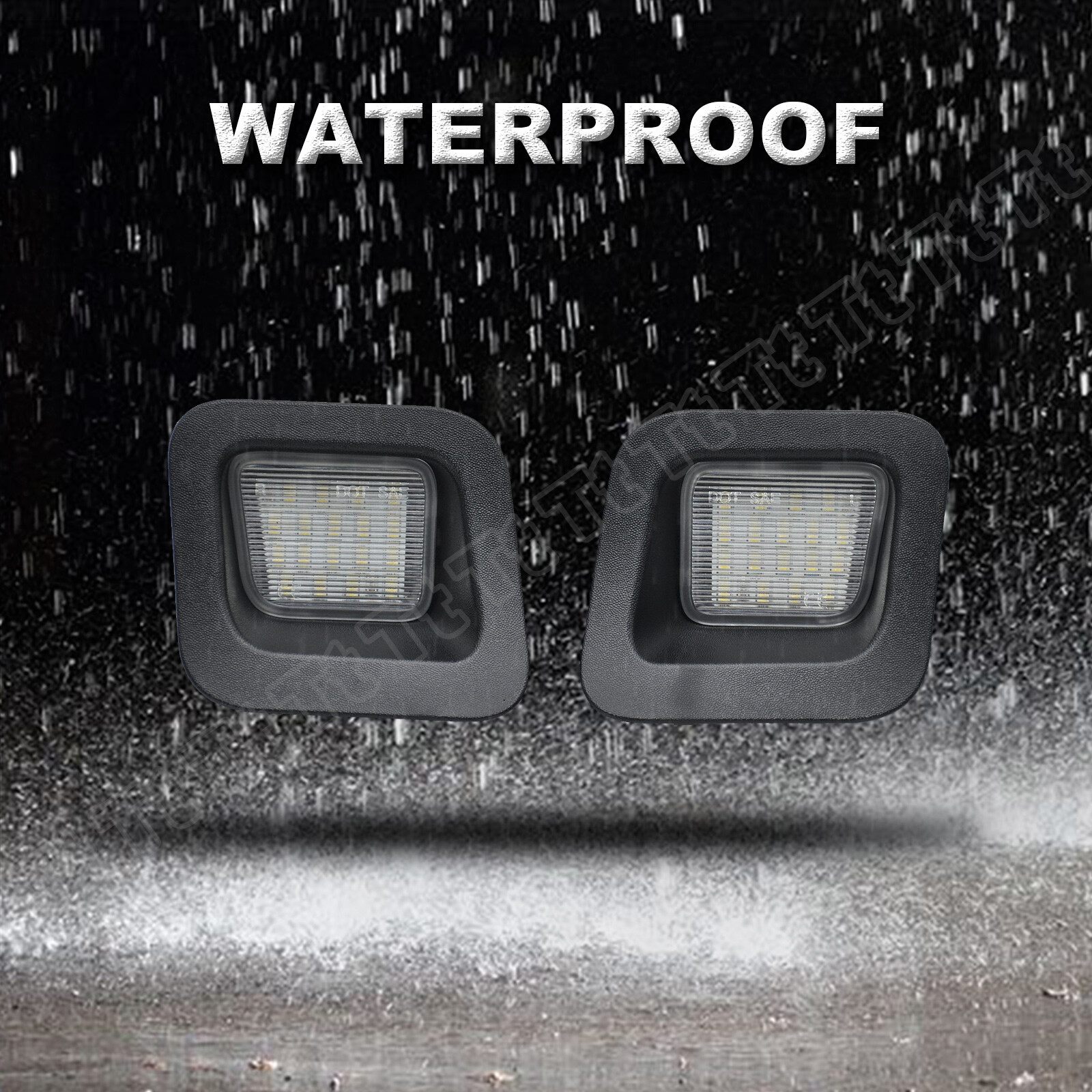 For 2003-2018 Dodge Ram 1500 2500 3500 Rear 38-SMD LED License Plate Lights Lamp