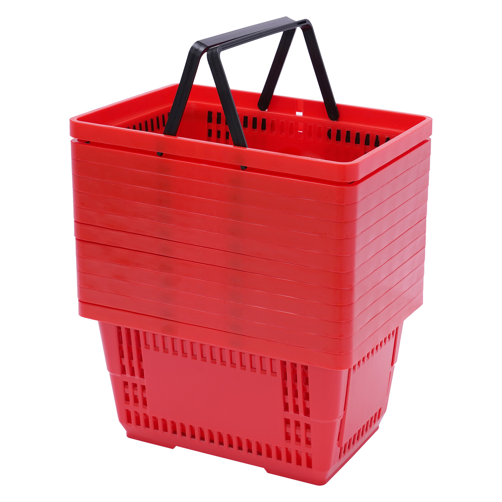 12 Handle Baskets Handheld Retail Store Shopping Grocery 18L 22lbs load-bearing