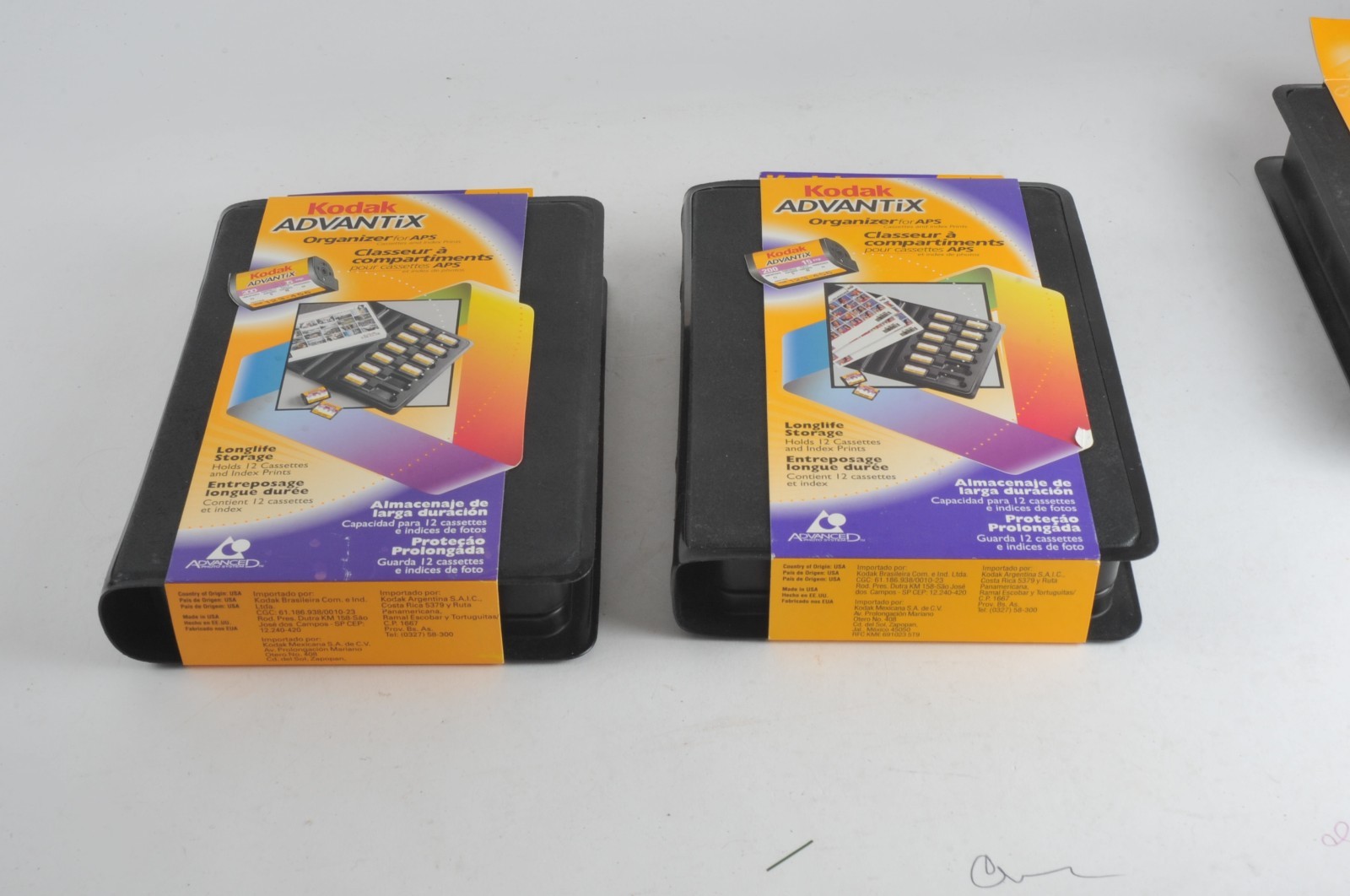 Lot of 3 NOS Vintage Kodak Advantix Film Roll Organizer Holds 12 Cassettes Each