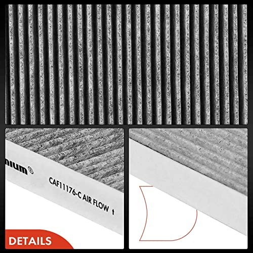 2-PC Engine & Cabin Air Filter with Activated Carbon Compatible with Ford