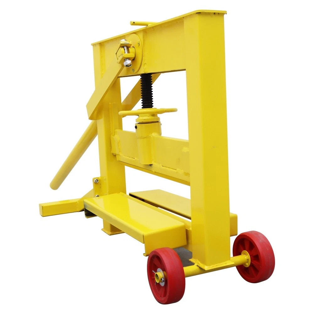 Manual Stone Brick Cutter with Wheels Paving Tool Block Splitter Cutting Machine
