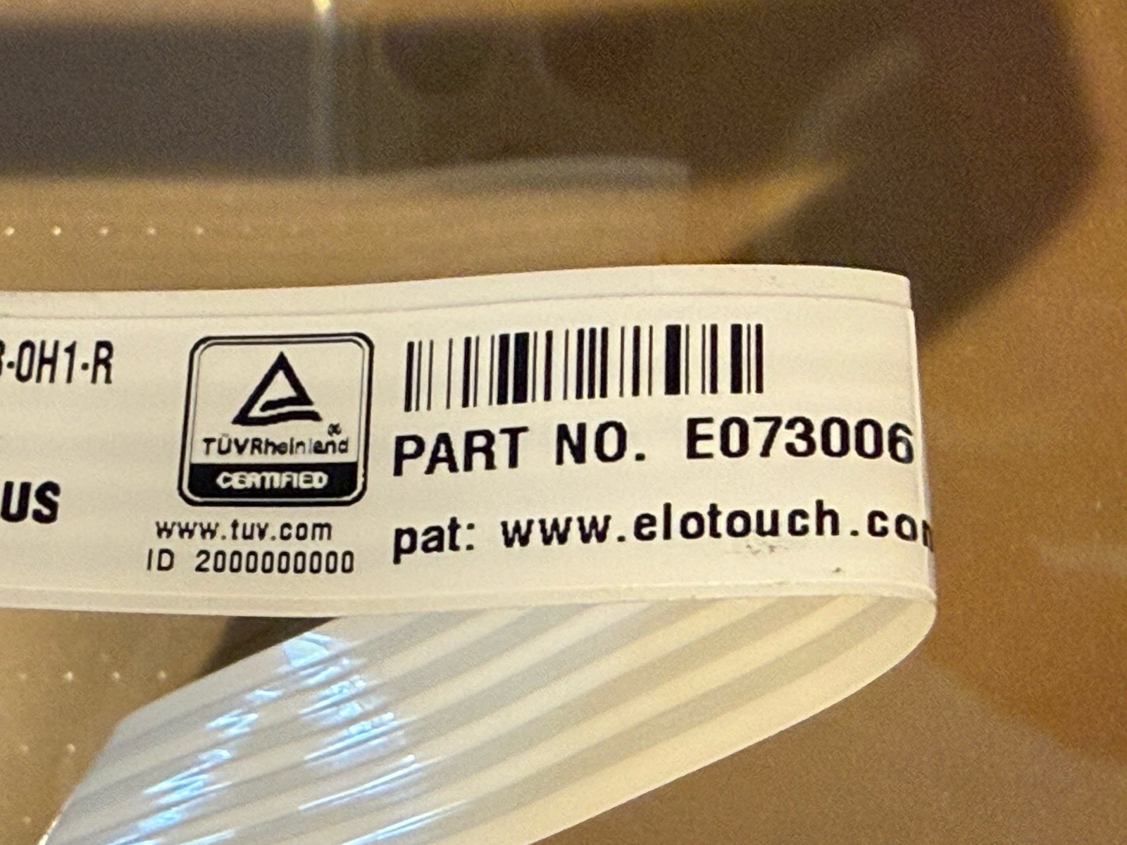 Authentic ELO E073006 ~ Glass Touch Screen Panel ~ SCN-A5-FLT10.4-Z03-0H1-R