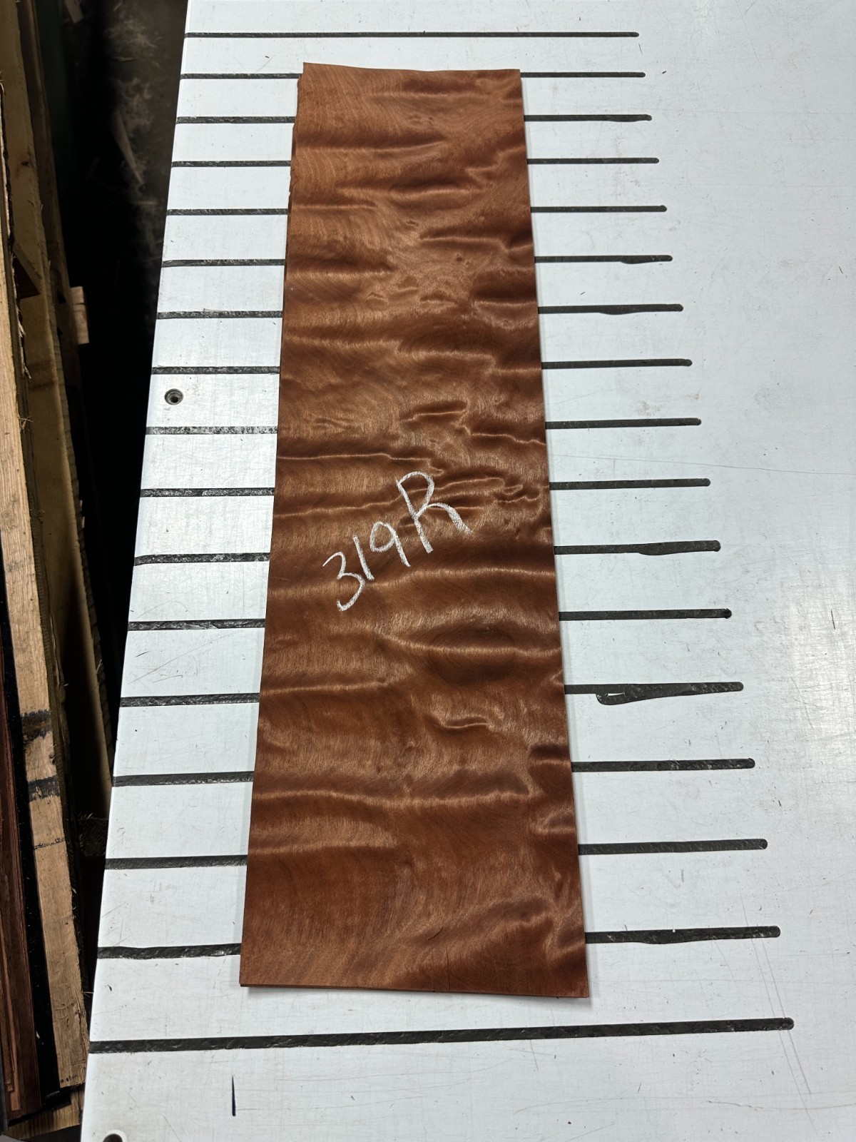 Pommele Sapele Raw Wood Veneer 2 sheets 27'' x 7'' 319R