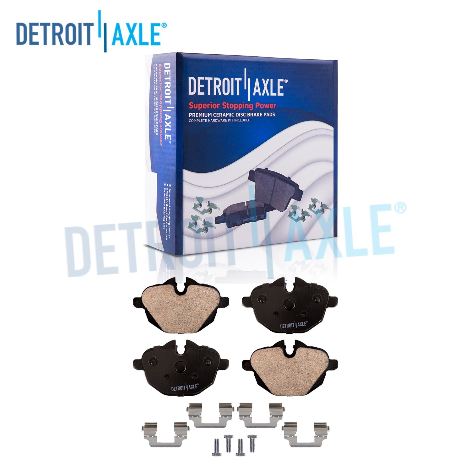 Rear Ceramic Brake Pads + Hardware for 2011 2014 - 2016 BMW X3 X4 528i 535i 535d