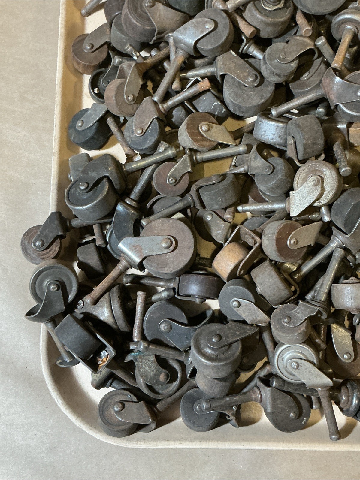 Group Of 130+ Wood/Metal Furniture Casters As Is INV-JDJ79