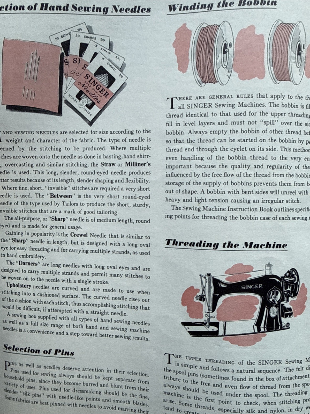 Vintage Singer Sewing Skills Reference Book 1955