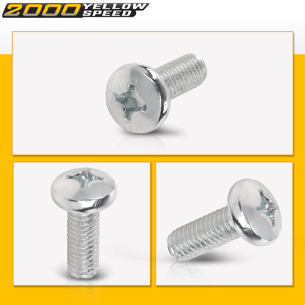 Fit For Toyota / Honda / Lexus - 100 Per Bag Silver License Plate Screws
