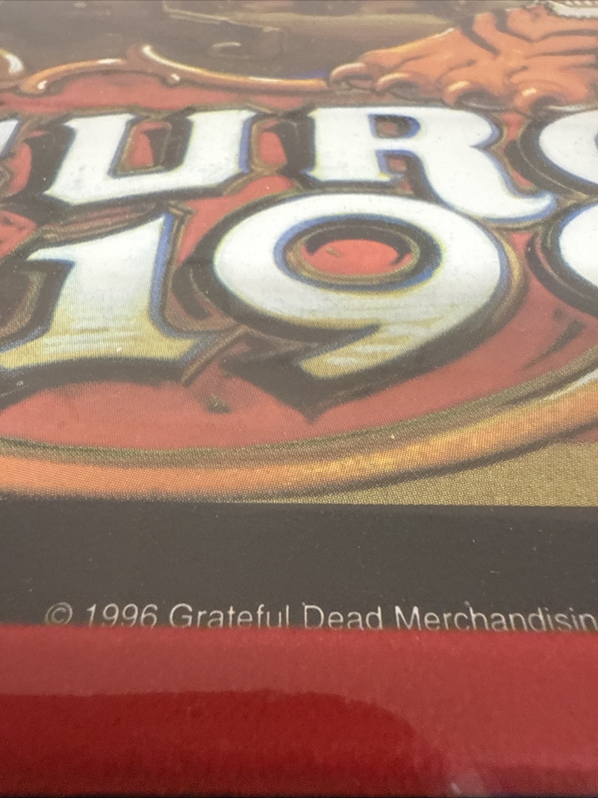 VTG GRATEFUL DEAD EUROPE 1990 Metal Concert Lithograph RICK GRIFFIN Sony 17x12