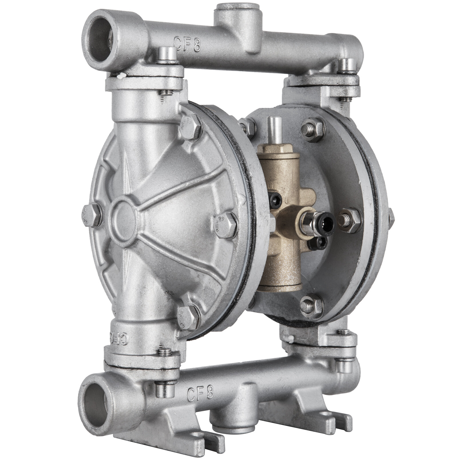 VEVOR 1/2 in Air-Operated Double Diaphragm Pump, 304 Stainless