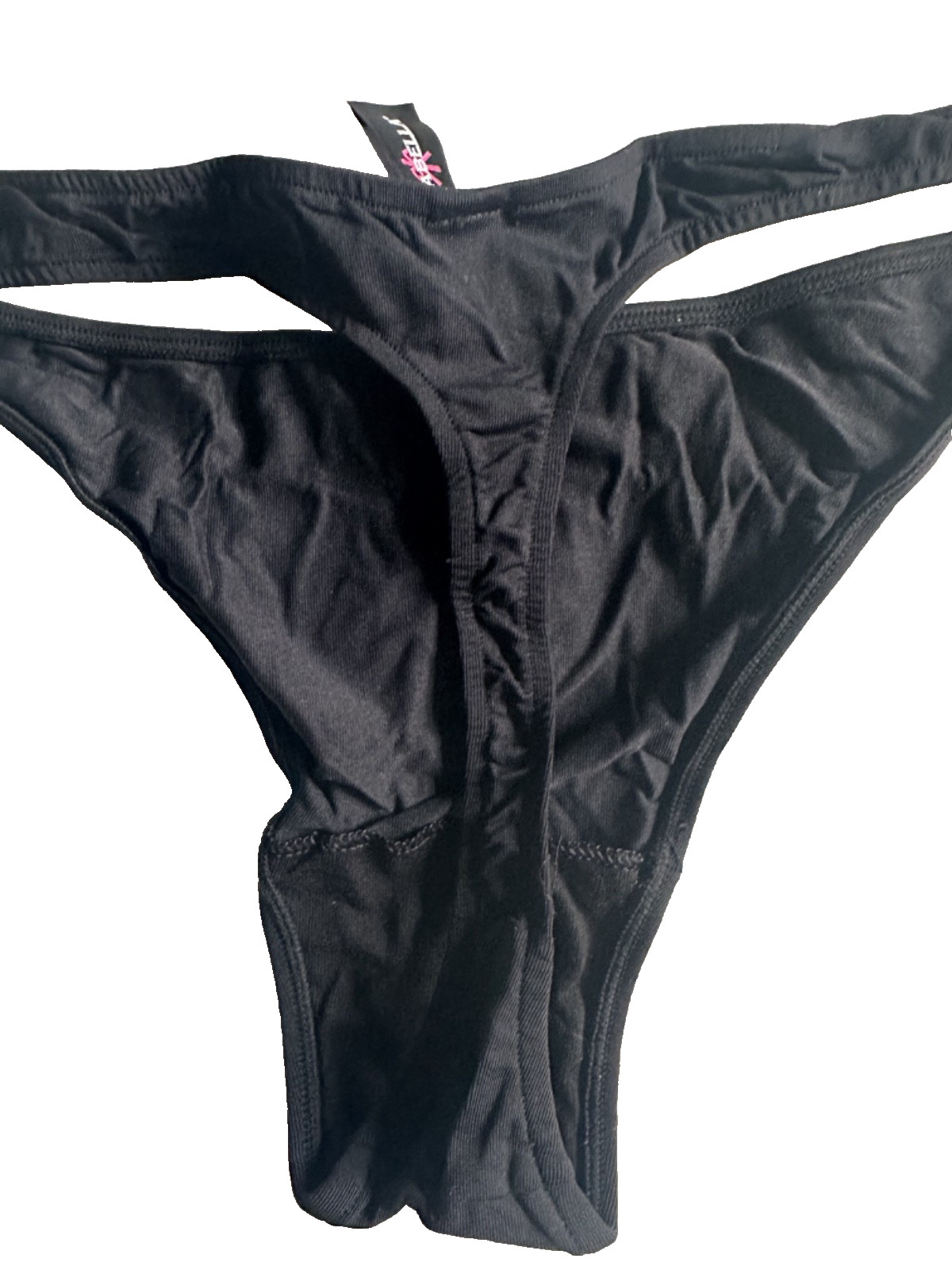 Cosabella Papillon Women's Microfiber Thong Black S/M Italian Discontinued NWT