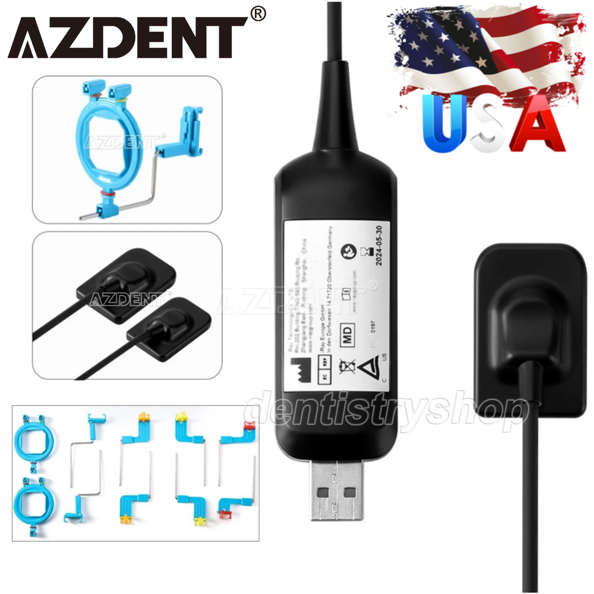 Dental X-Ray Positioner Holder Digital Xray Sensor Imaging System 2 Size Sensor