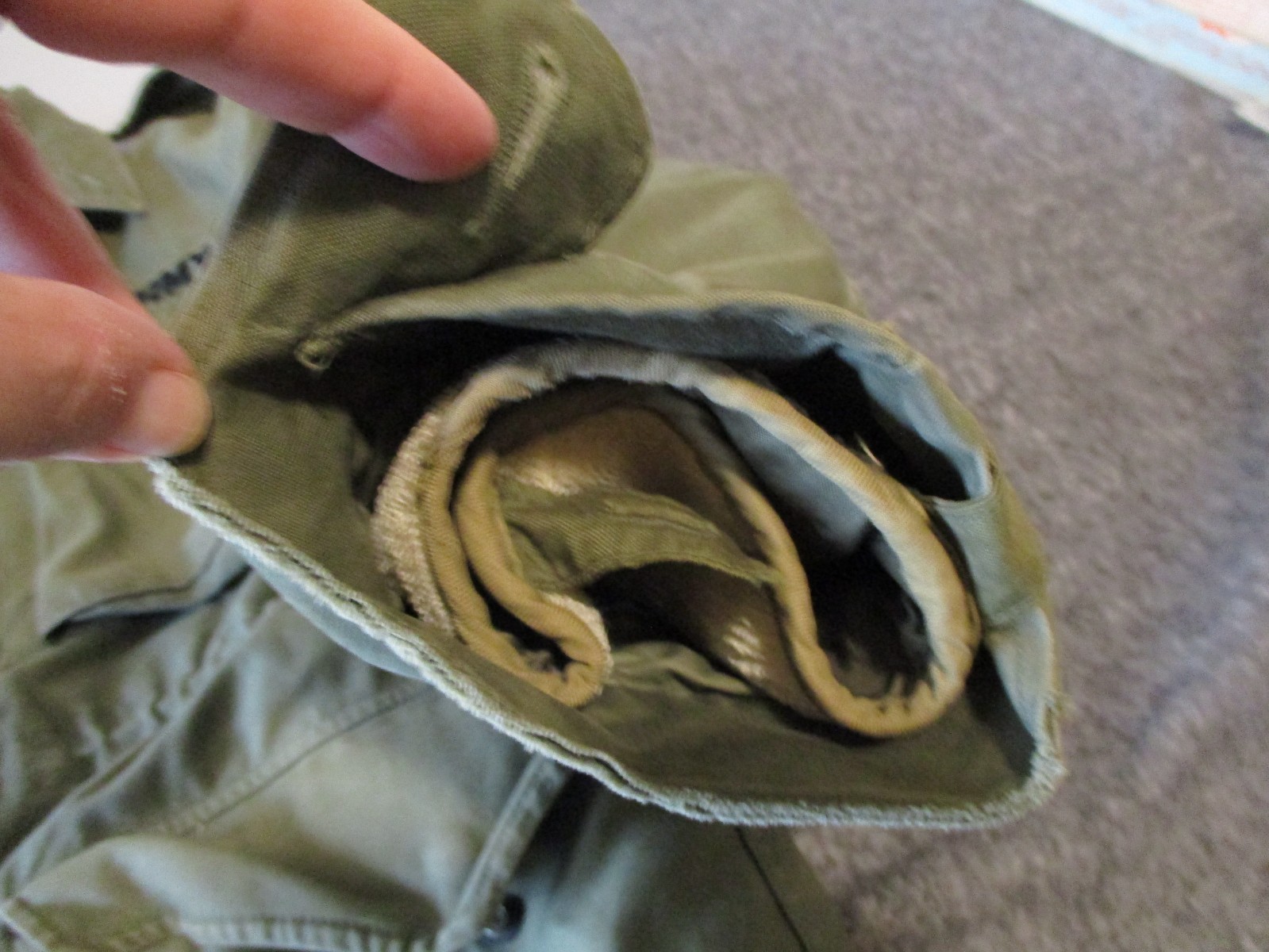 VINTAGE KOREA ISSUED HEAVY FIELD JACKET - SHELL (1952 Sz M) - LINER (1951 Sz L)