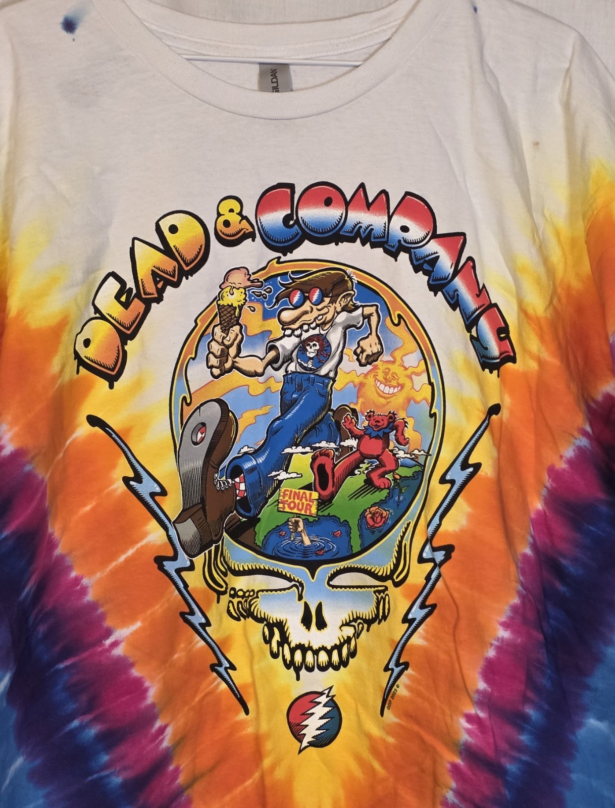 Dead And & Company Final Tour 2023 T Shirt Tie Dye Size 2XL