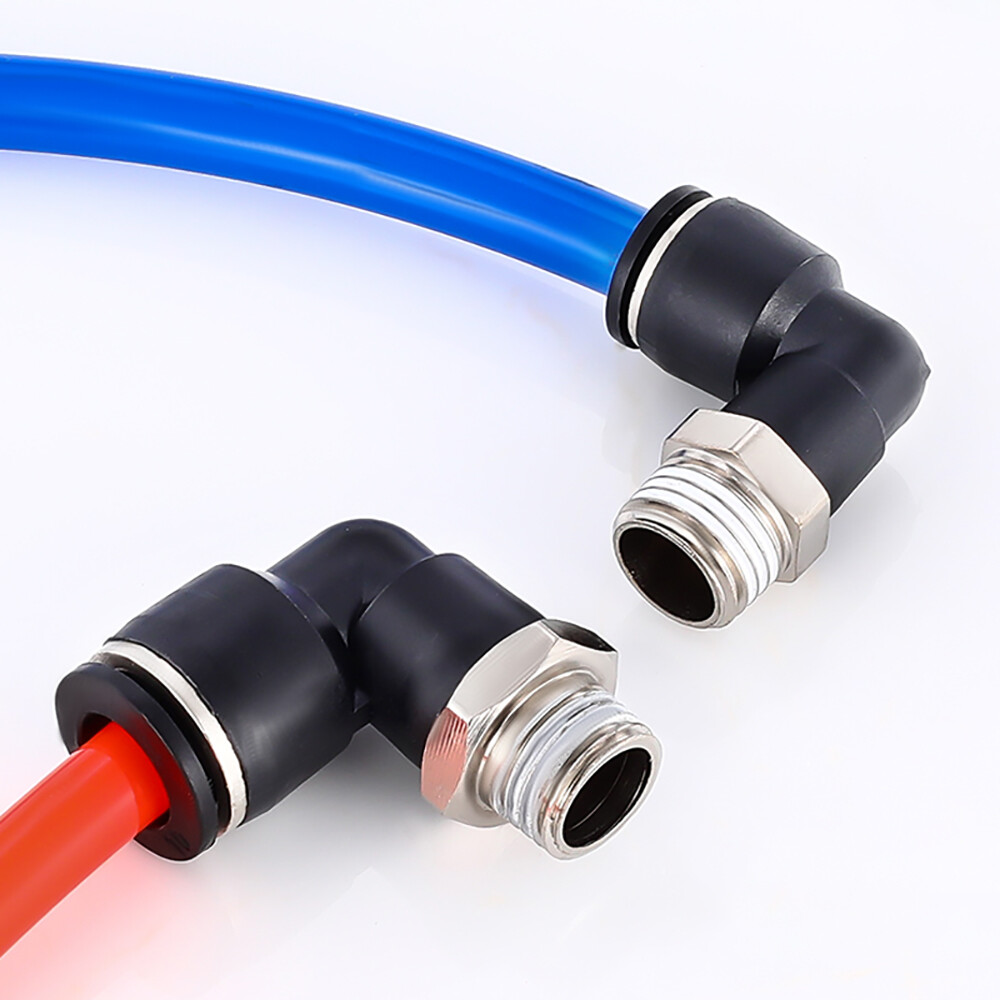 3mm 5mm 6mm 9.7mm Pneumatic Tube 90° Elbow Male Swivel Push To Connect Fitting