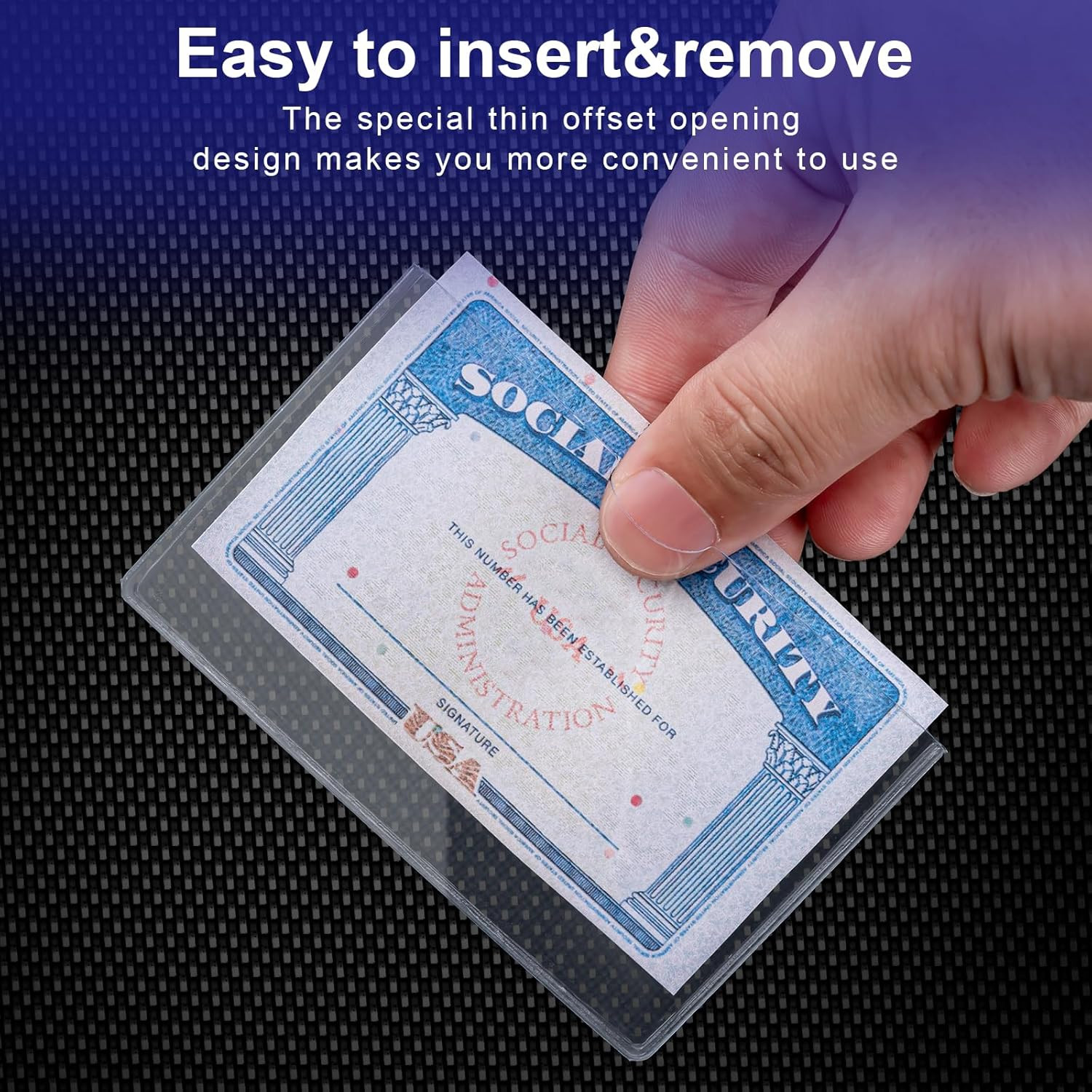 10 Pack Social Security Card Protector Medicare New Credit Card Holder,24 Mil So