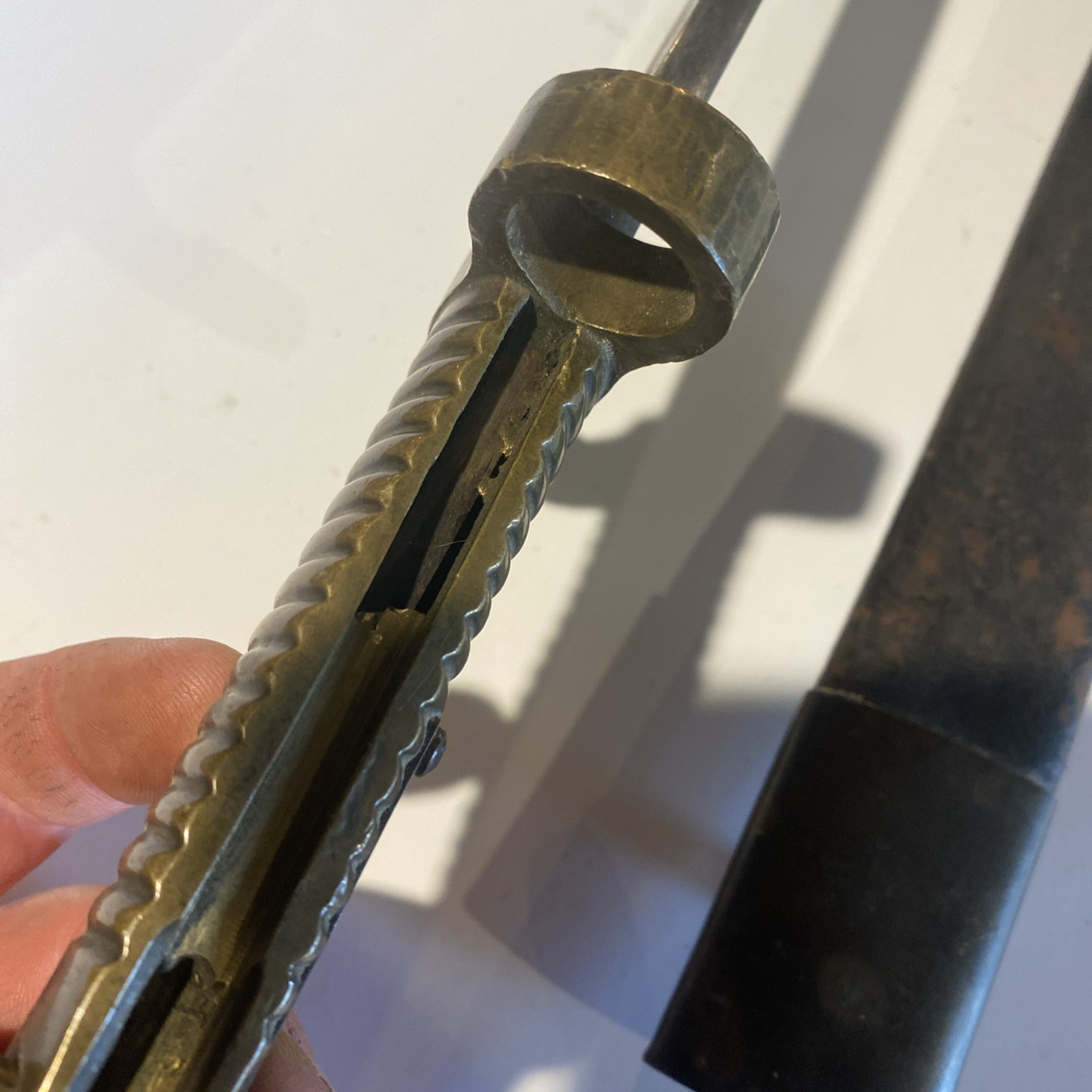 US Navy Rifle Model 1861 Collins Plymouth Whitneyville Saber Bayonet + Scabbard