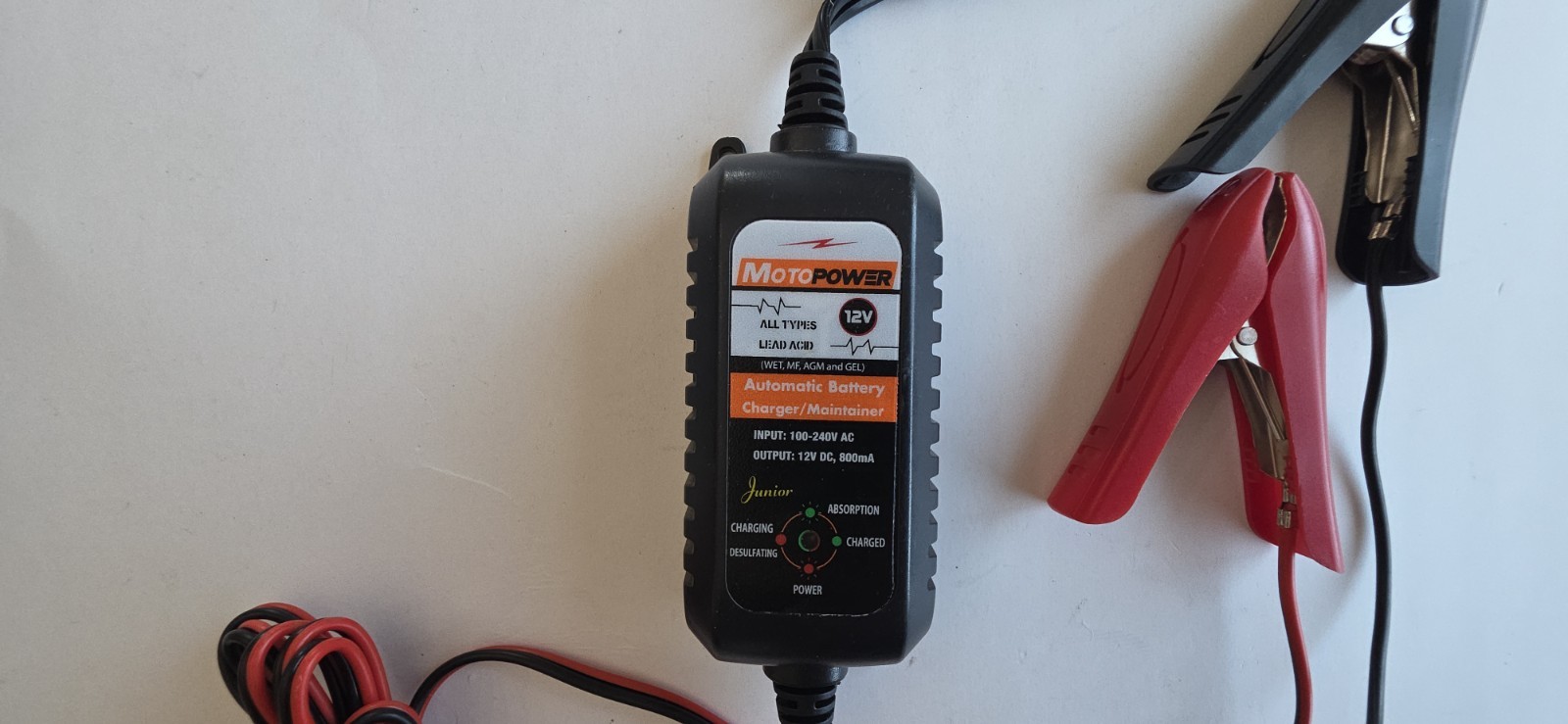 Car Auto Motorcycle Battery Charger Float Trickle Tender Maintainer 12V 800mA