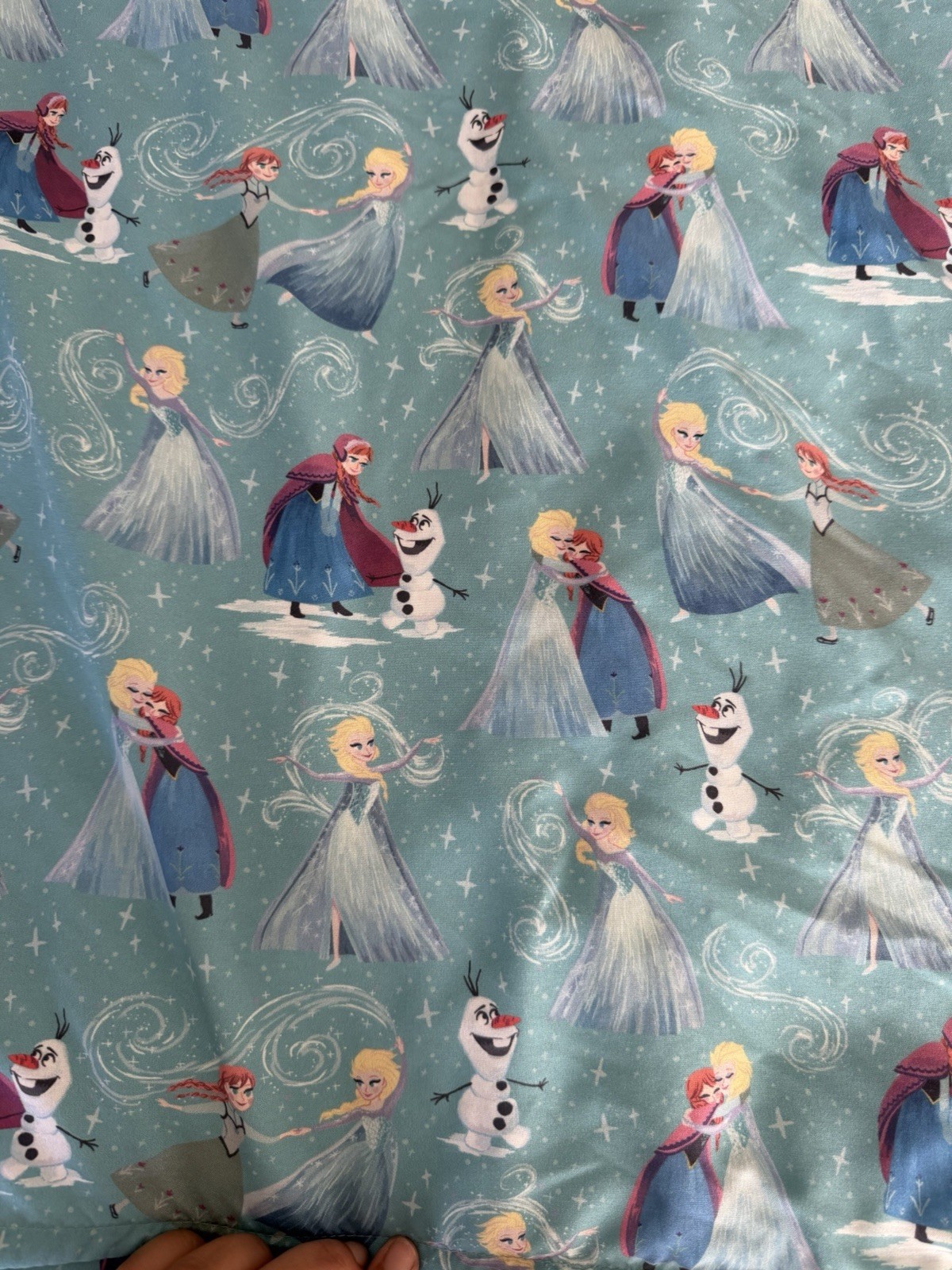 Pottery Barn Kids Toddler Nap Mat Disney Frozen Anna Elsa Blue